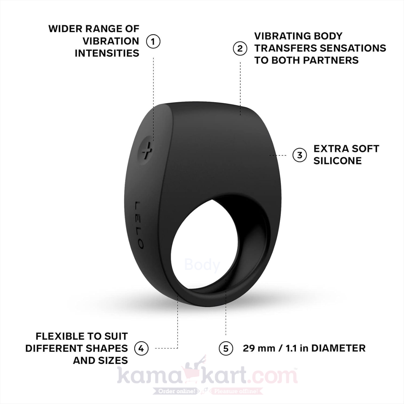 LELO TOR 2 Rechargeable Vibrating Cock Ring