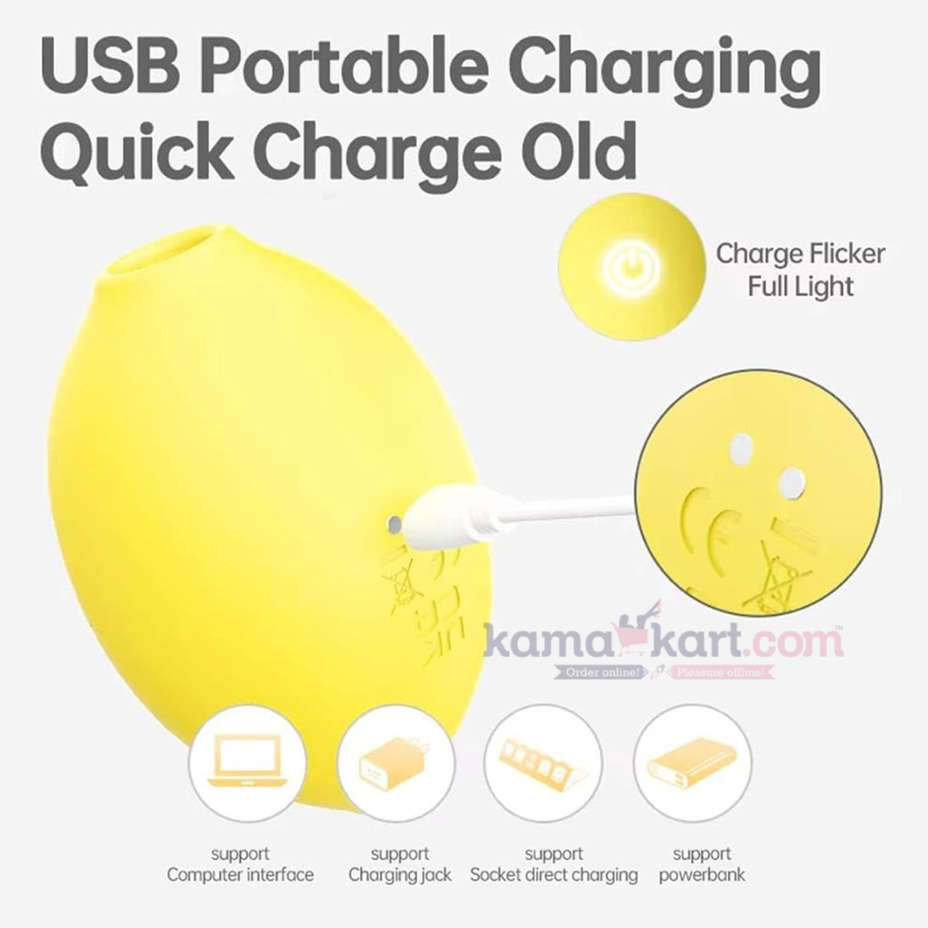Lemon Clitoral Suction Stimulator – 10-Mode Suction & Vibration Massager