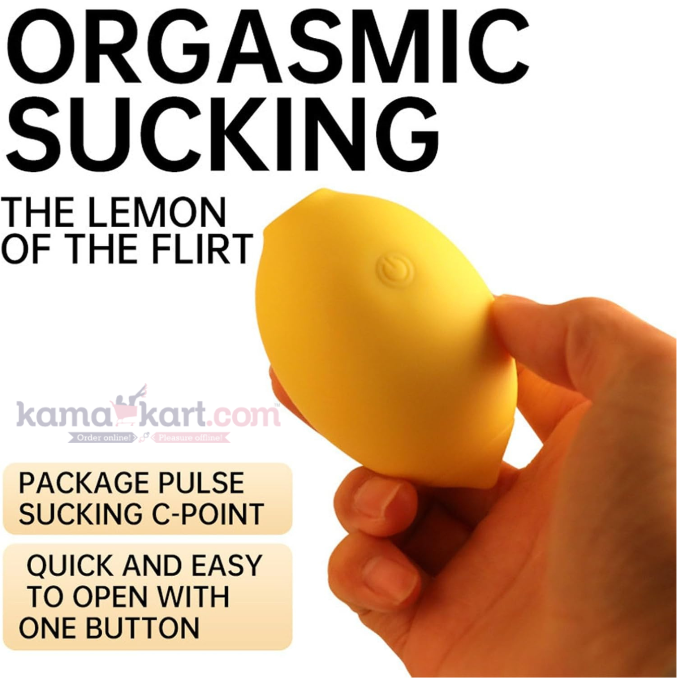 Lemon Clitoral Suction Stimulator – 10-Mode Suction & Vibration Massager