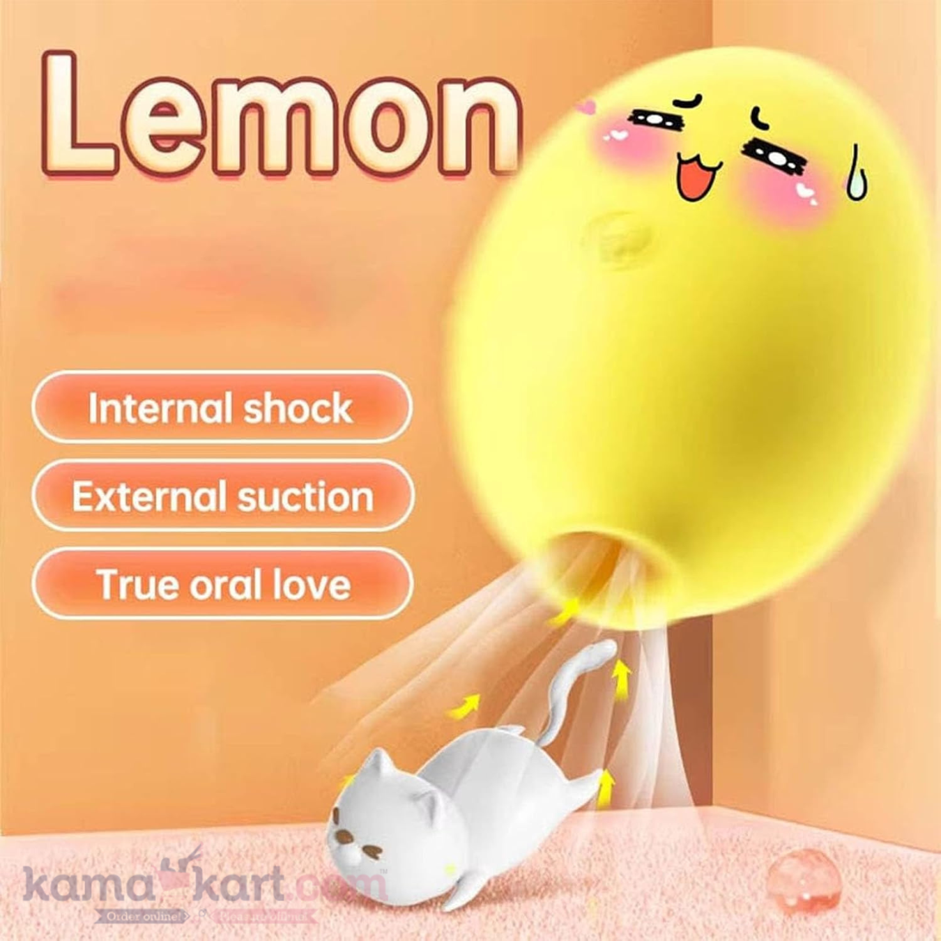 Lemon Clitoral Suction Stimulator – 10-Mode Suction & Vibration Massager