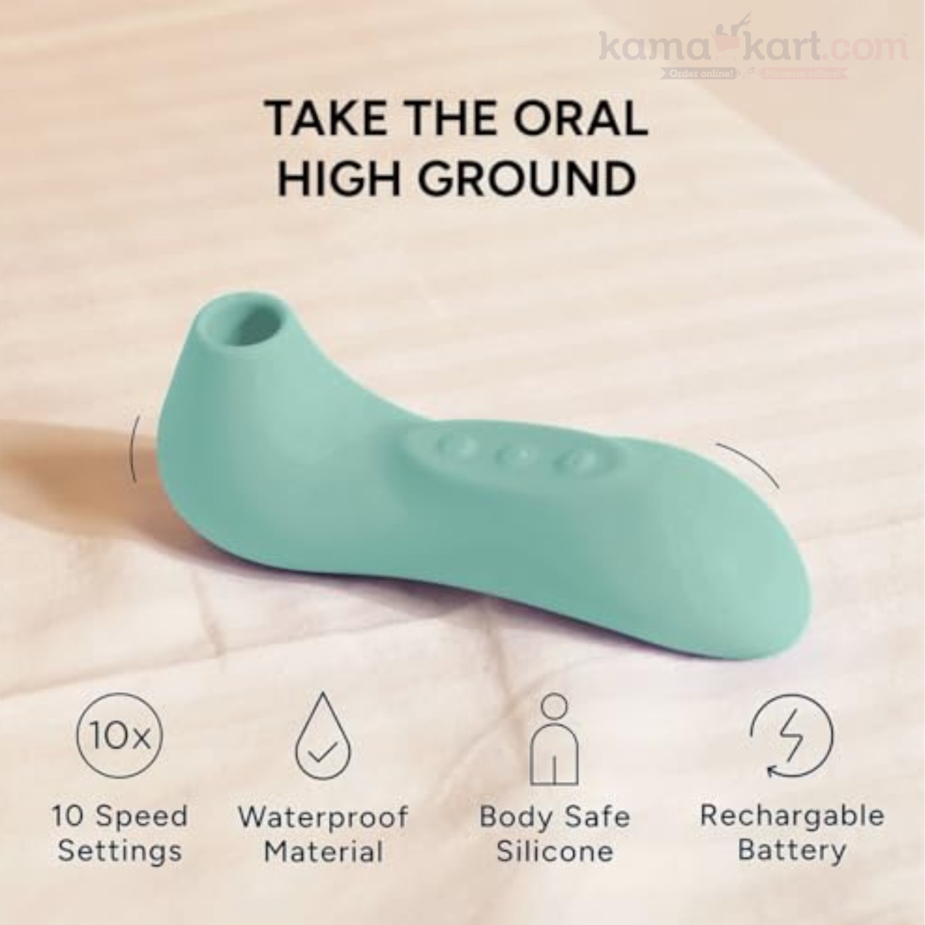 10-Speed Rechargeable Oral Pleasure Stimulator