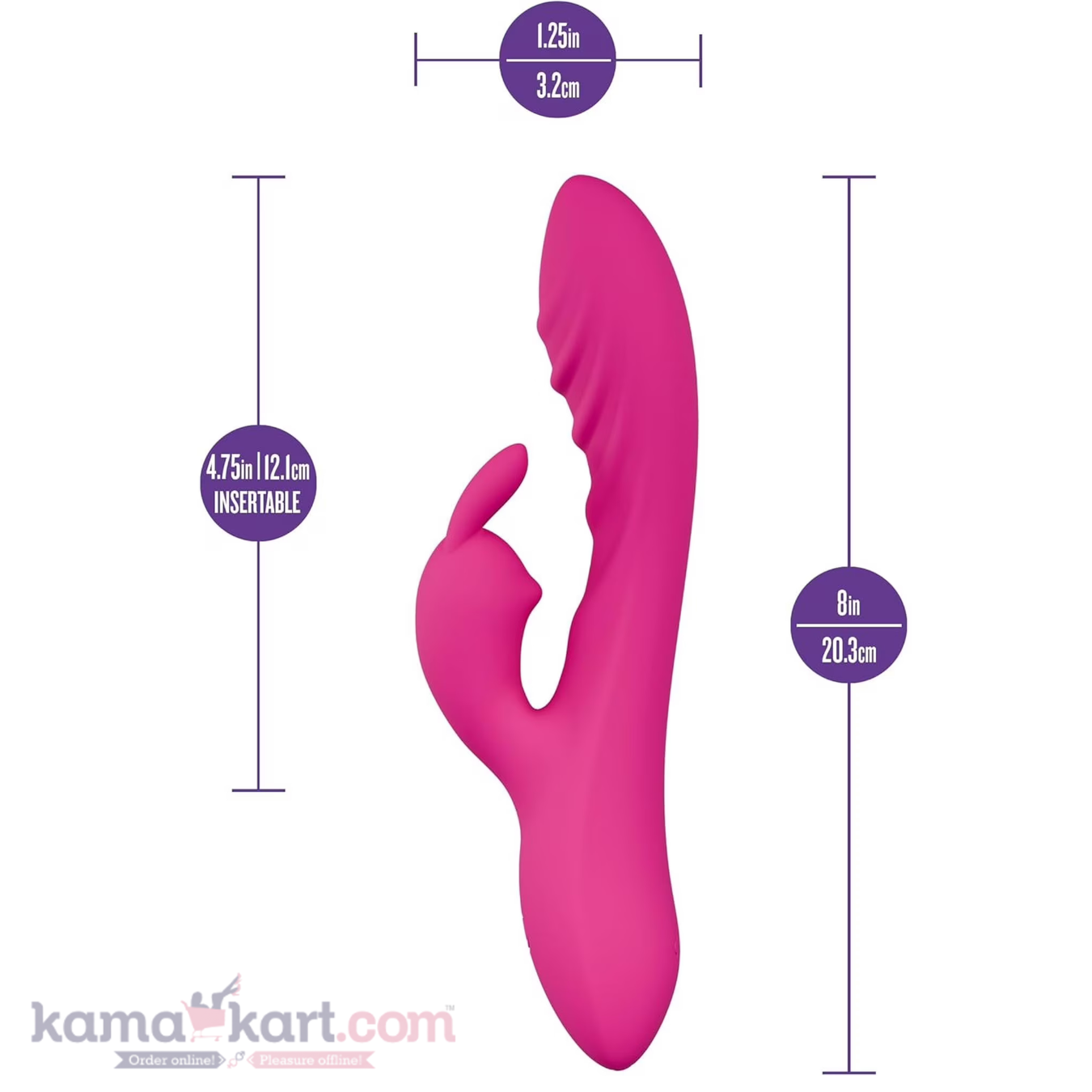 Kamajoy Dual Motor Rabbit-Style Vibrator