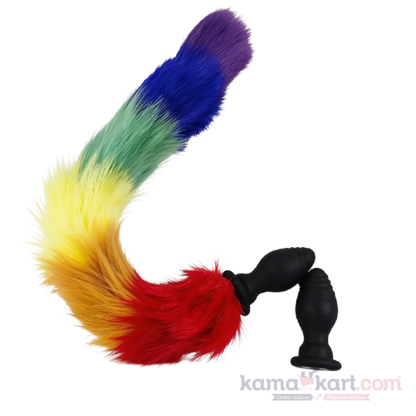 Rechargeable Vibrating Foxtail Anal Plug