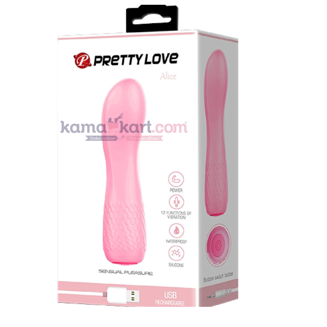Pretty Love Rechargeable Alice Vibrator, Pink