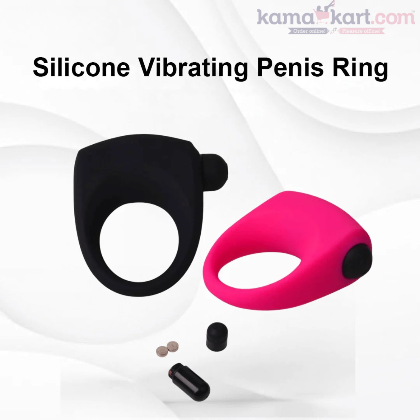 Kamajoy Vibrating Cock Ring with Mini Bullet