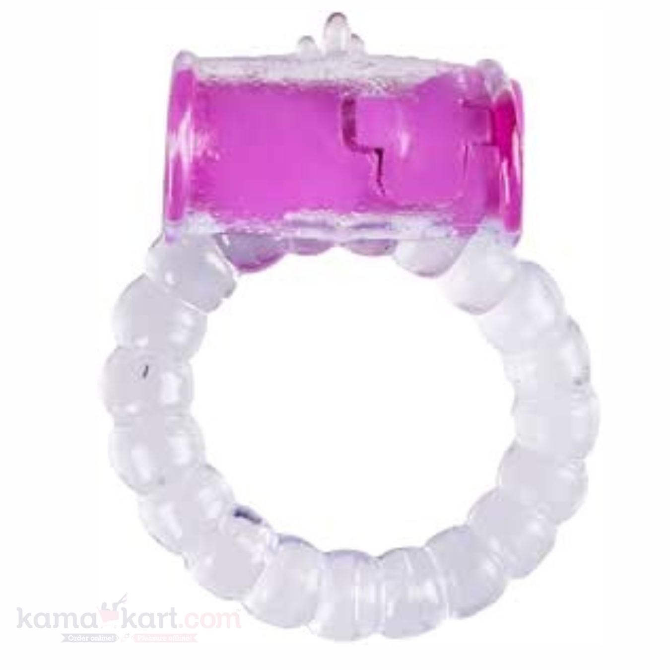 Single-Use Vibrating Silicone Ring with Built-In Bullet Vibrator