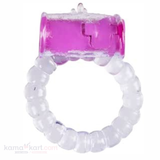 Single-Use Vibrating Silicone Ring with Built-In Bullet Vibrator