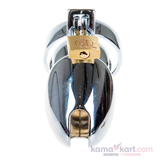 Ventilated Steel Chastity Cage with Hidden Push Lock