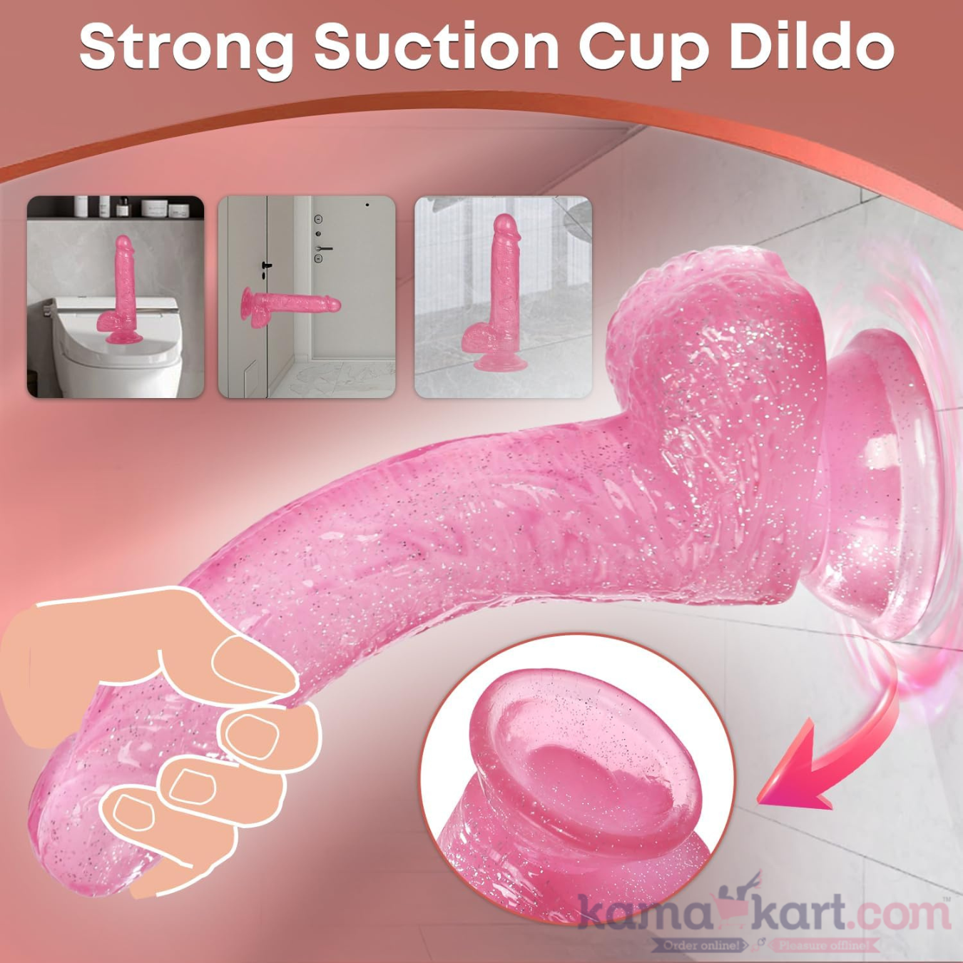 Realistic Silicone Dildo with Suction Cup