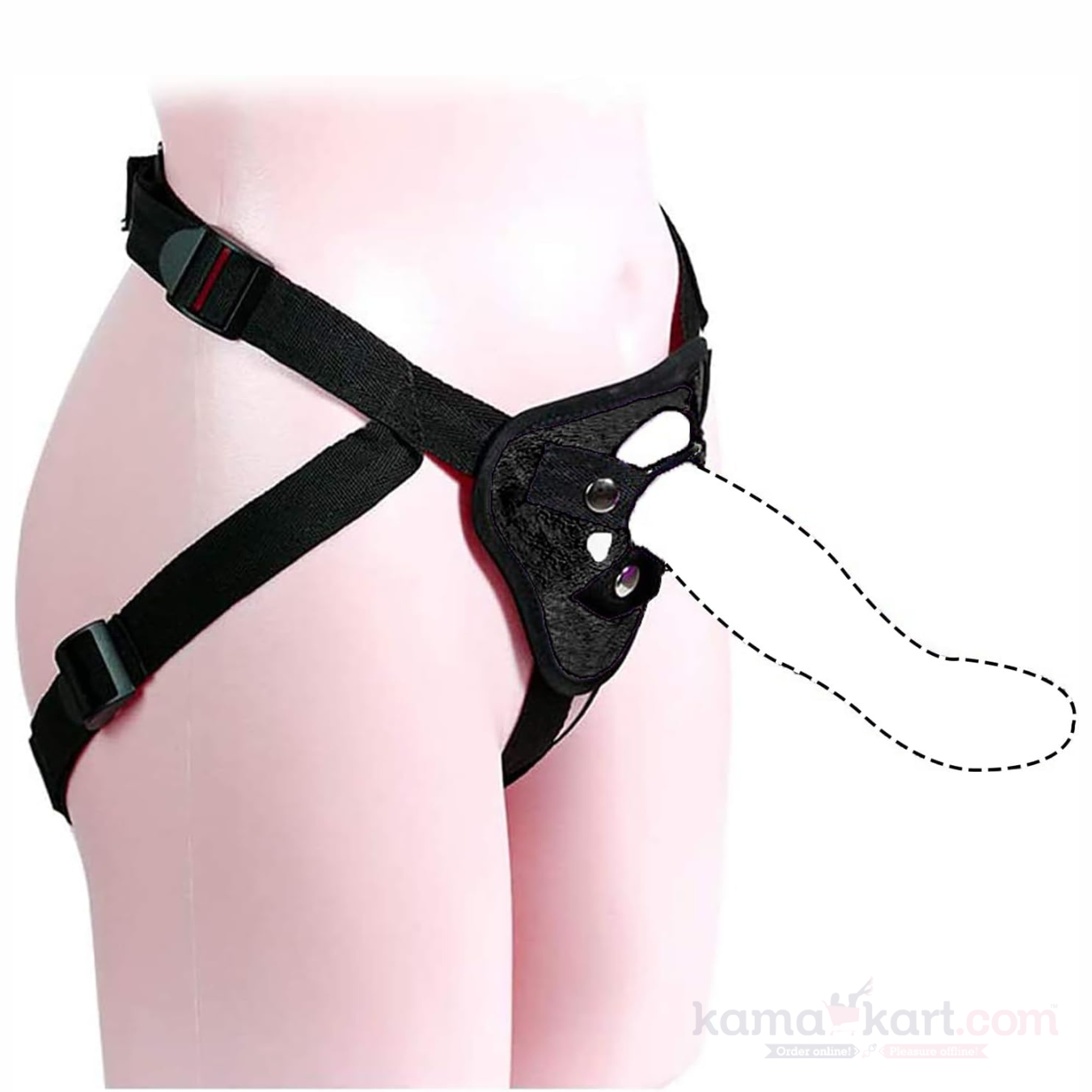 Premium Adjustable Strap-On Harness with 5 Interchangeable O-Rings