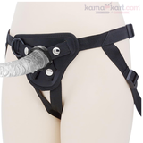 Adjustable Strap-On Harness with Universal O-Rings – Comfortable Leather Harness for Compatible Dildos