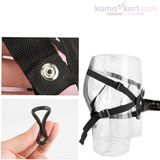 Adjustable Strap-On Harness with Universal O-Rings – Comfortable Leather Harness for Compatible Dildos