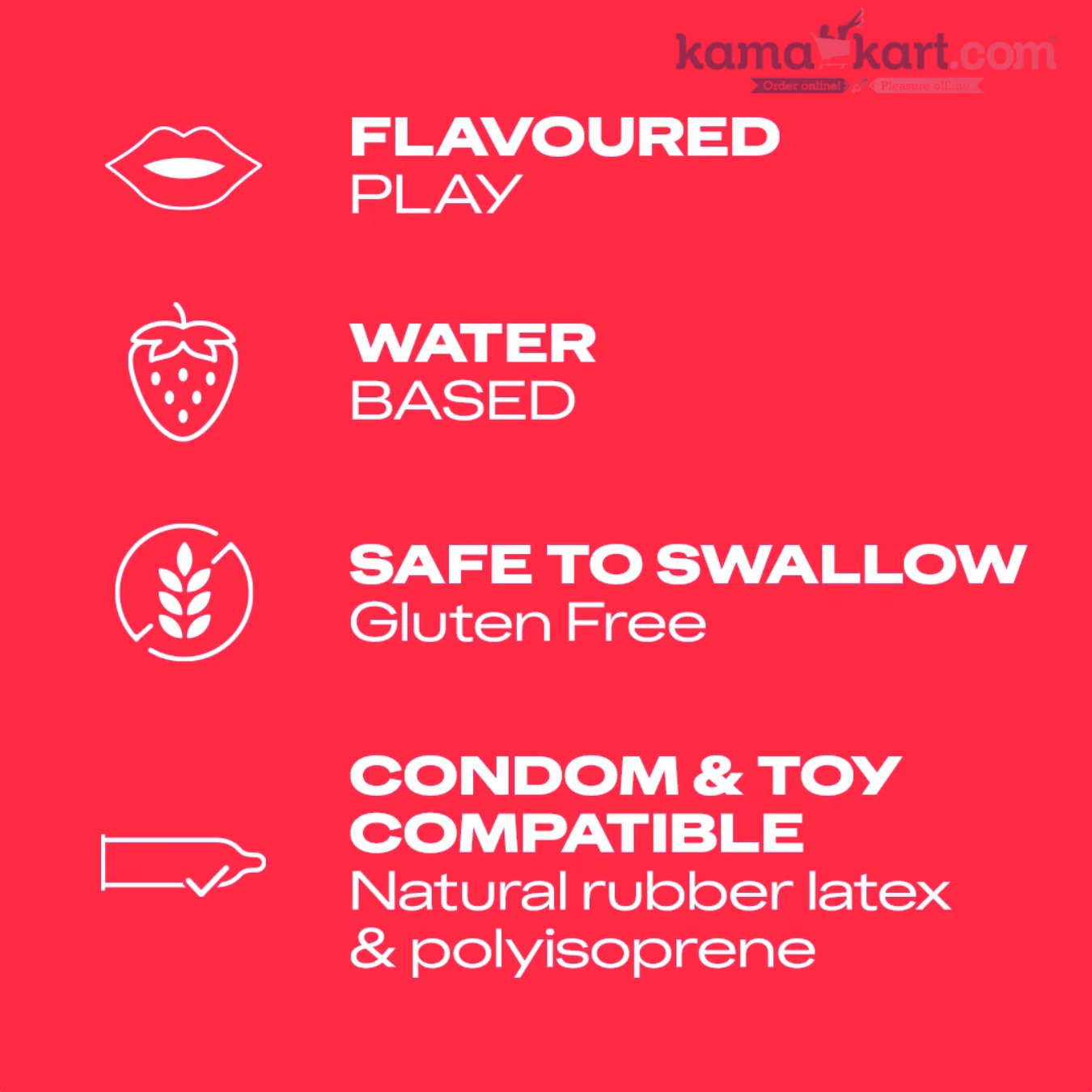 Durex Strawberry Flavoured Intimate Lube – Water-Based