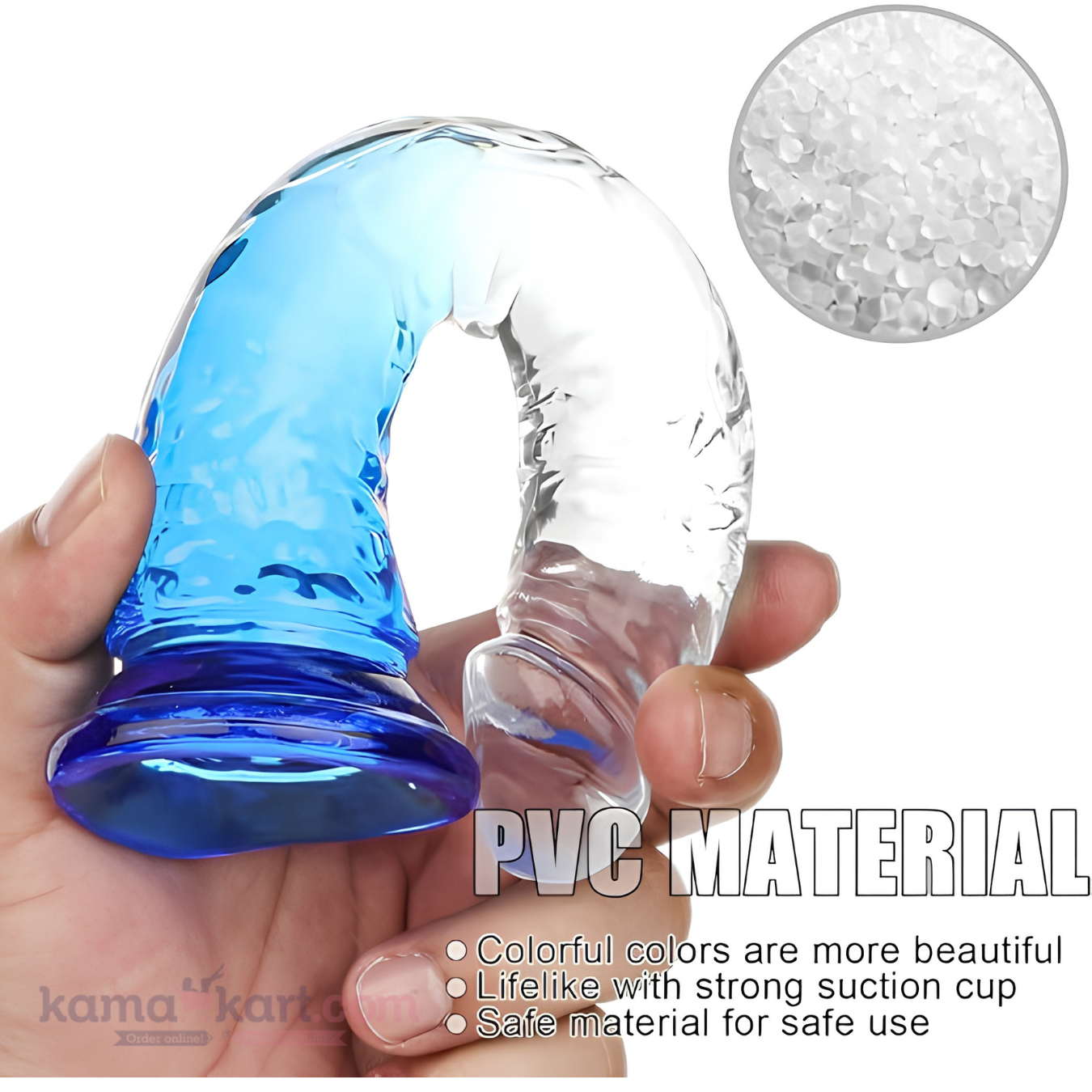 KamaDragon Realistic Suction Cup Dildo – 20 cm Insertable Length