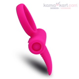 Soft Silicone Vibrating Couple Ring with Textured Stimulator