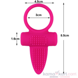 Soft Silicone Vibrating Couple Ring with Textured Stimulator