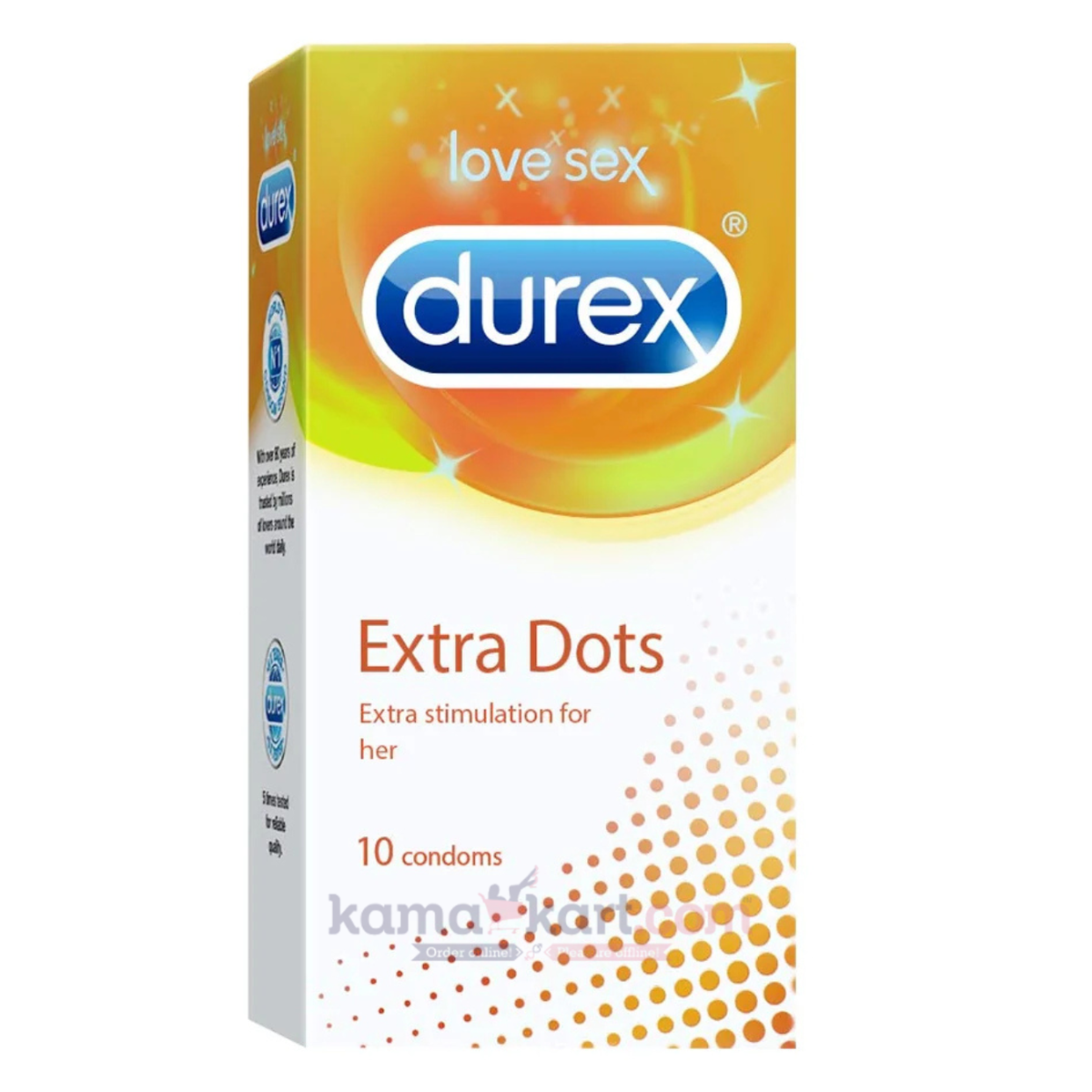 Durex Extra Dots- 10 Condom