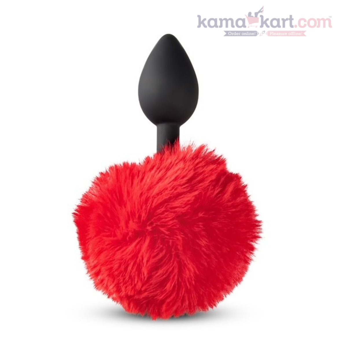 Kamajoy USB Rechargeable Vibrating Anal Plug with Furry Tail