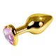 Kamajoy Heart Metal Plug ( Gold -Pink )