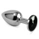 Kamajoy Classic Metal Plug S size ( Silver-Black )