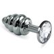 Kamajoy  Spiral Metal Plug( Silver - Clear )
