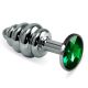 Kamajoy  Spiral Metal Plug ( Silver - Green )