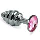 Kamajoy  Spiral Metal Plug ( Silver - Pink )