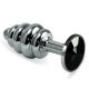 Kamajoy  Spiral Metal Plug( Silver - Black )