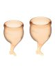 SATISFYER FEEL SECURE MENSTRUAL CUP (ORANGE)