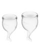 SATISFYER FEEL CONFIDENT MENSTRUAL CUP (TRANSPARENT)