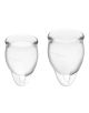 SATISFYER FEEL SECURE MENSTRUAL CUP (TRANSPARENT)