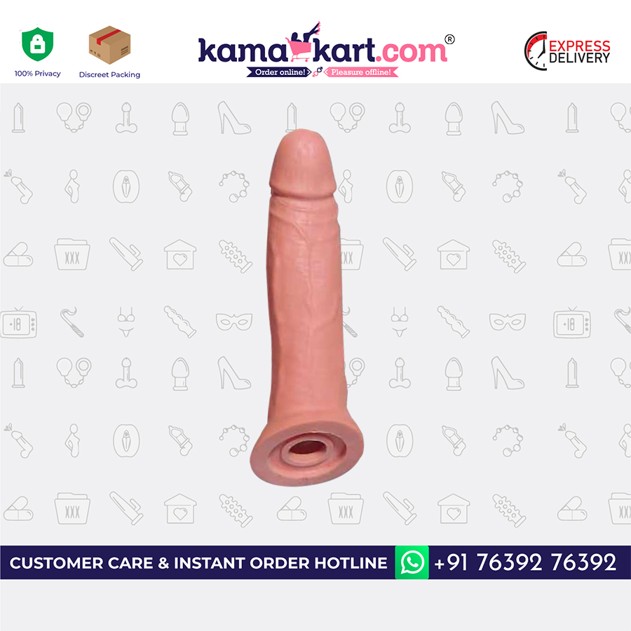 Kama Dragon Jumbo Penis Sleeve for Men - Real Skin